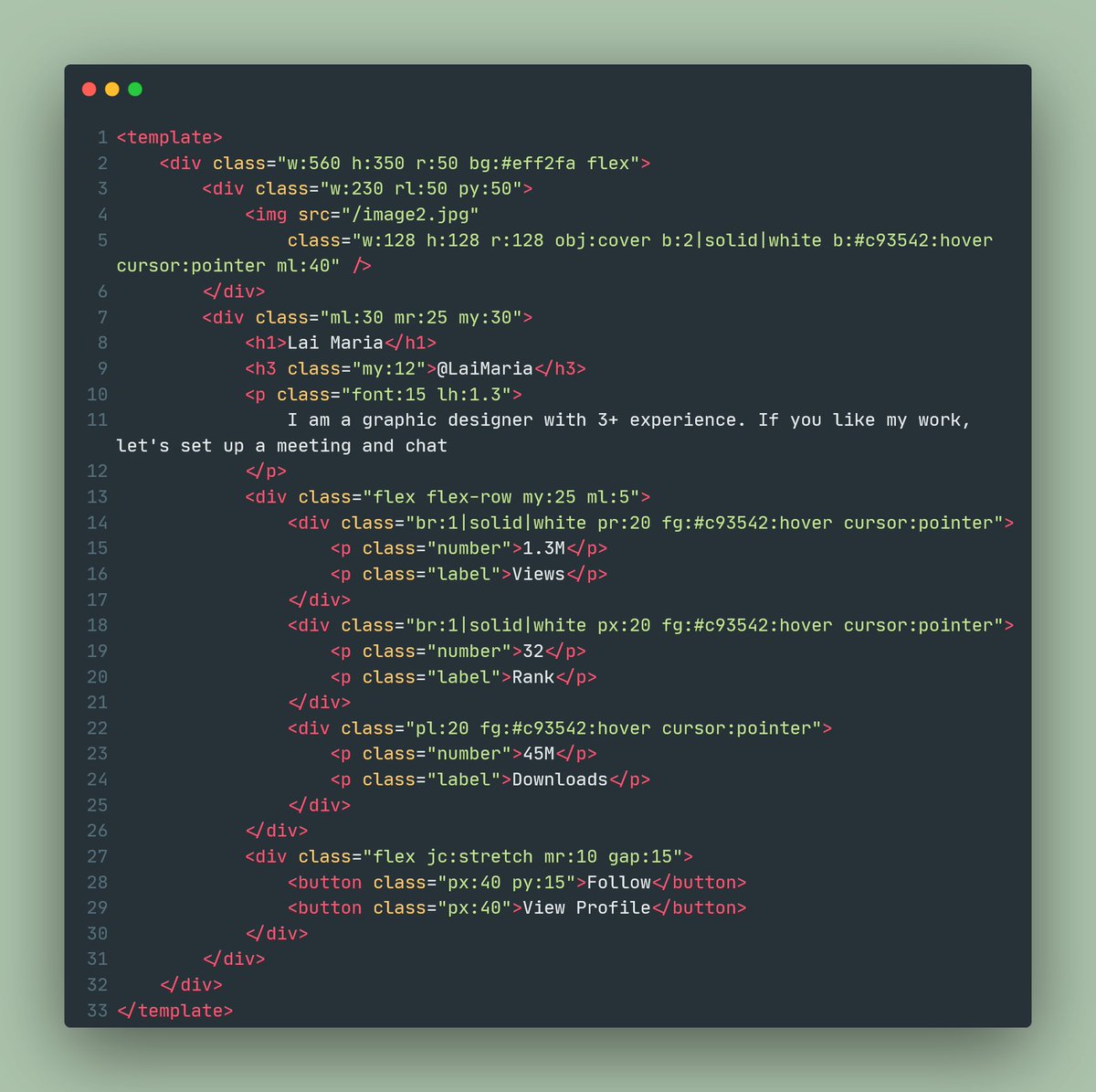 neneodonkor's tweet image. #100DaysOfCSS Day 2
A simple profile card. 😉😉
#vuejs #100DaysOfCode #CSS #frontend