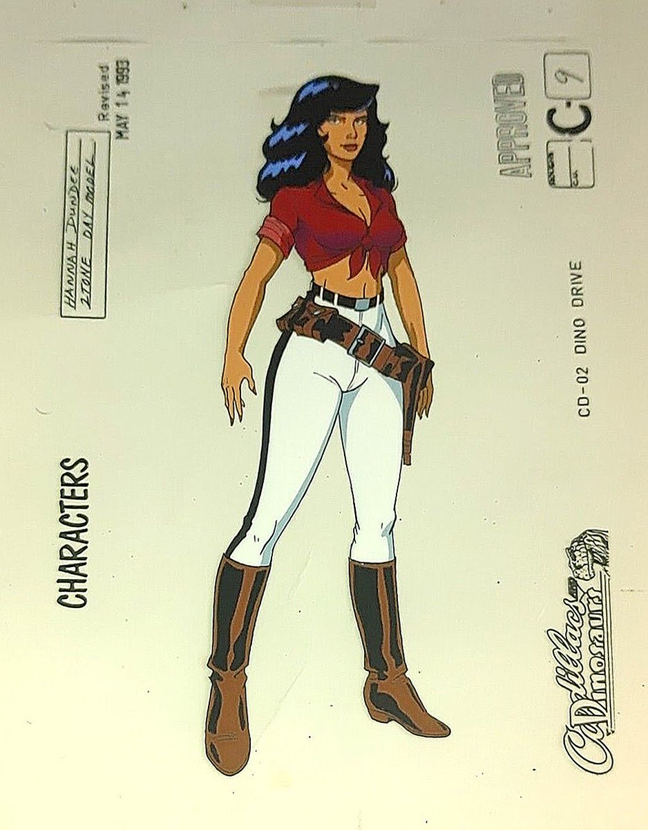 AnimeCartoonCel's tweet photo. #CadillacAndDinosaurs Hannah Dundee #ModelCel Model Sheet
Sold for $60 in November 2013
More #CartoonCel & #Cels / #Cel here: @Mokuji78
Cartoon #Animation Cadillac and Dinosaurs https://t.co/ELO9uX8Kjm