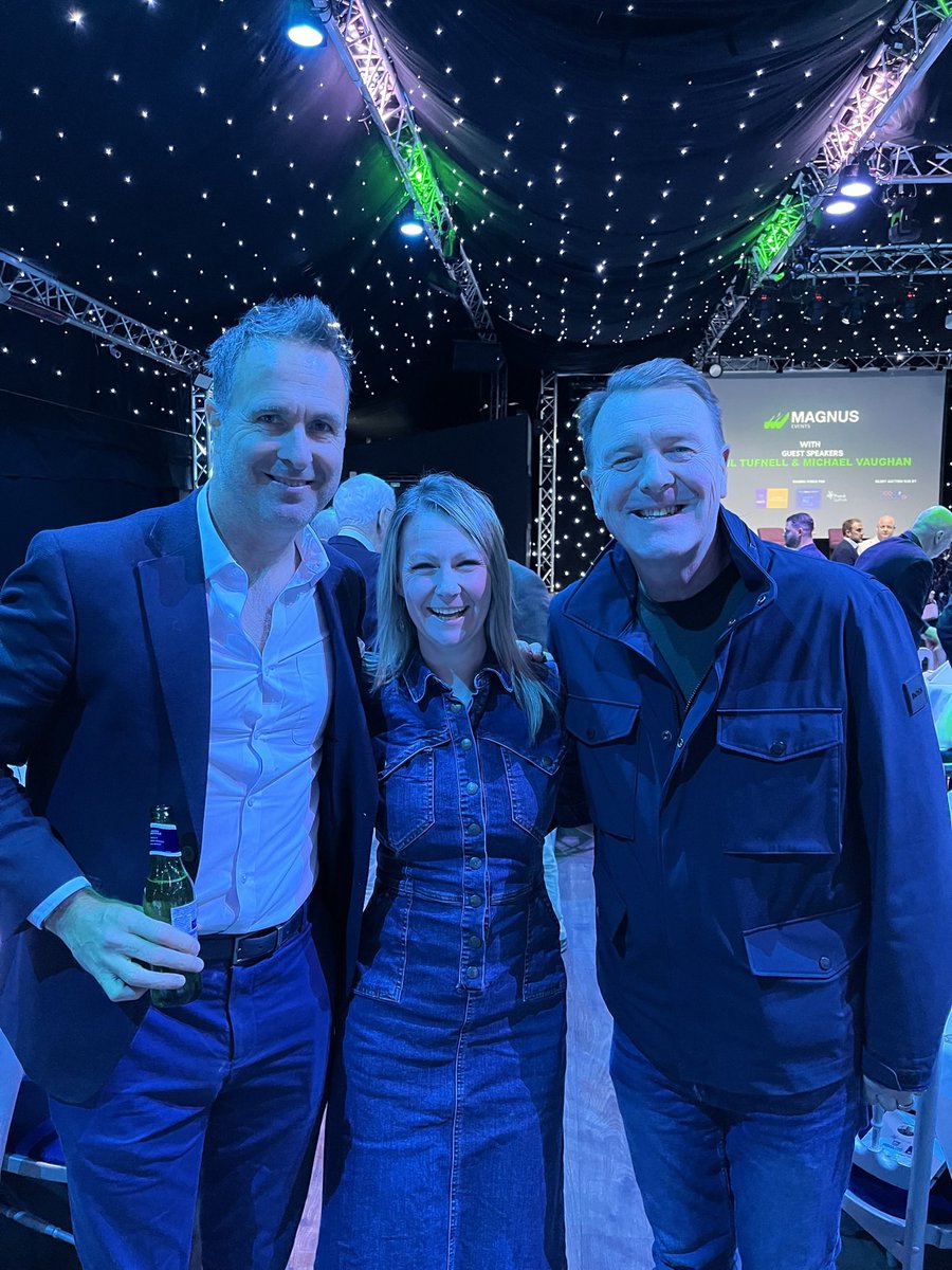 helush's tweet photo. Can’t believe it’s a week since one of the best events I’ve been to in ages. Such a laugh and made a fortune for some fab local charities. Two of my absolute heroes - @MichaelVaughan and @philtufnell - lived up to the hype! Great afternoon! https://t.co/EpUUs168nM