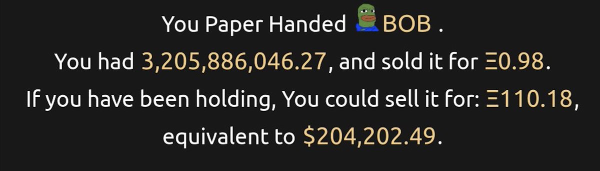 Created a tool that allows you to check your biggest meme-coin paper hands moments. Give it a go!