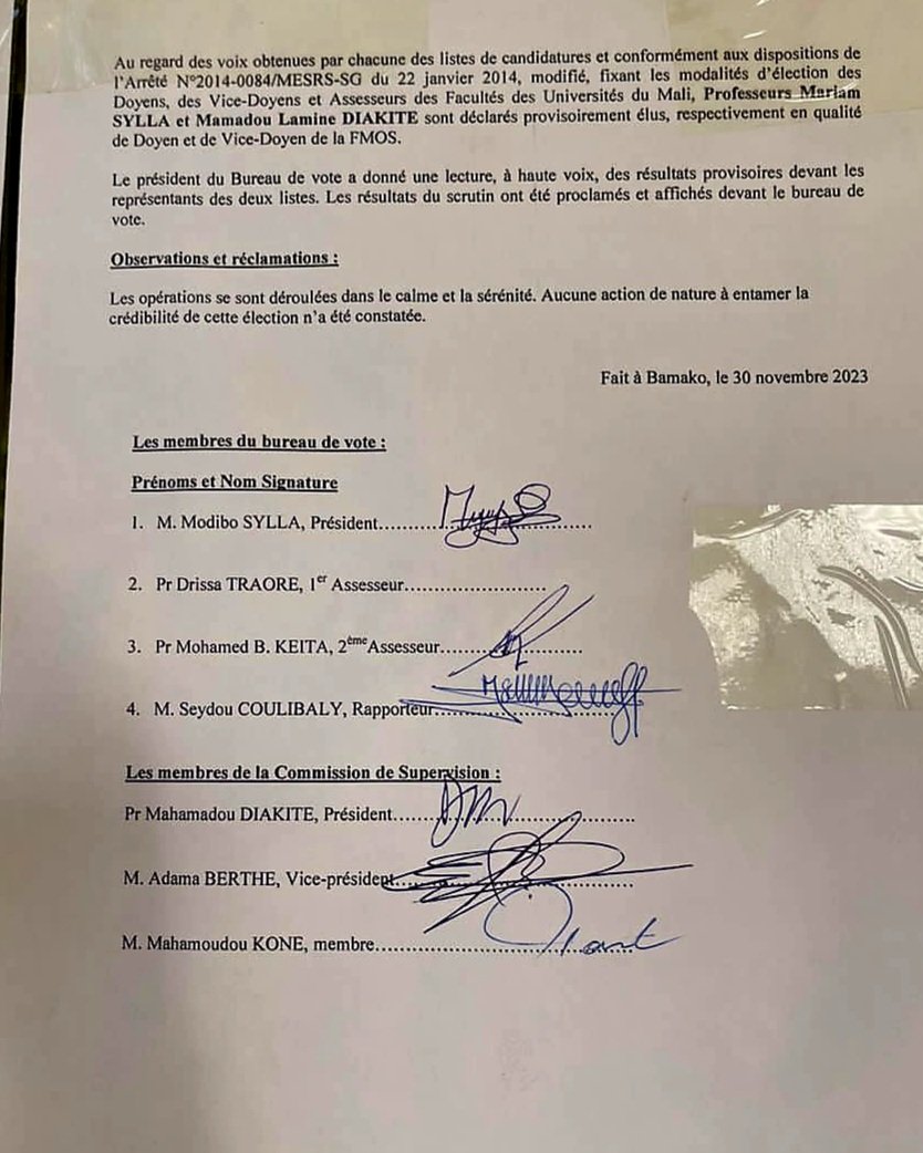 coumbabahtraore's tweet photo. Félicitations 👏🏽 Professeure #Mariam_Sylla qui devient ce jour la 1ère femme #Doyenne de la Faculté de Médecine& d’Odontostomatologie #FMOS #Mali. Nos sincères gratitude surtout à ses paires qui ont su voir les compétences au délà du genre 1/2 https://t.co/9VHXxc36I7