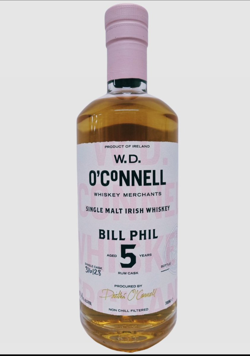 Oh my god and jesus as well. I may have just tasted my whiskey of the year on @ThreeDrams tonight. The @OConnellWhiskey Bill Phil Peated Series. 5 Year Old Rum Cask #316128. Smokey toffee fruity spicy awesomeness. Ex GND. Bottled at 59.4% My order is in.