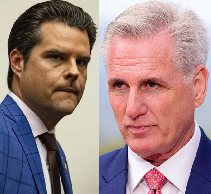 OccupyDemocrats's tweet image. BREAKING: Former Republican Speaker Kevin McCarthy drops a nuclear bomb on his MAGA nemesis Congressman Matt Gaetz and reveals that he "belongs in jail," marking his sharpest escalation in rhetoric to date.

For once, we actually agree with Kevin McCarthy...

When asked by…