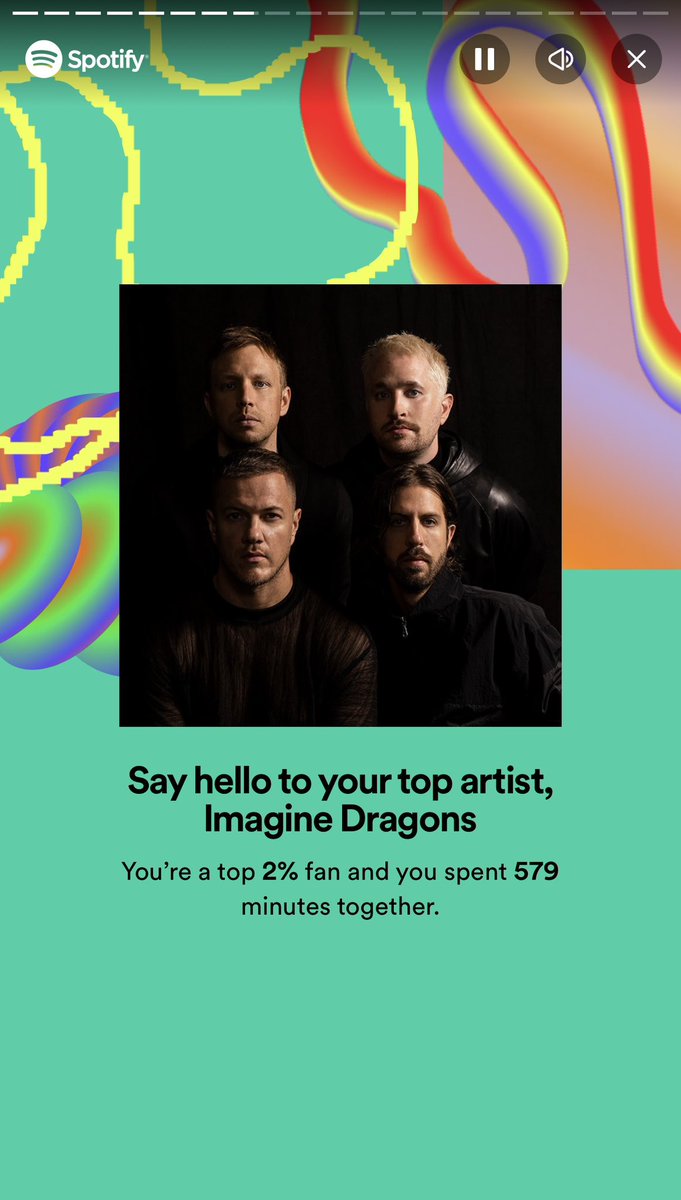 All_That_T's tweet photo. Dropped down a percent on last year but still, damn #SpotifyWrapped #Spotify https://t.co/U5N0qsotcU