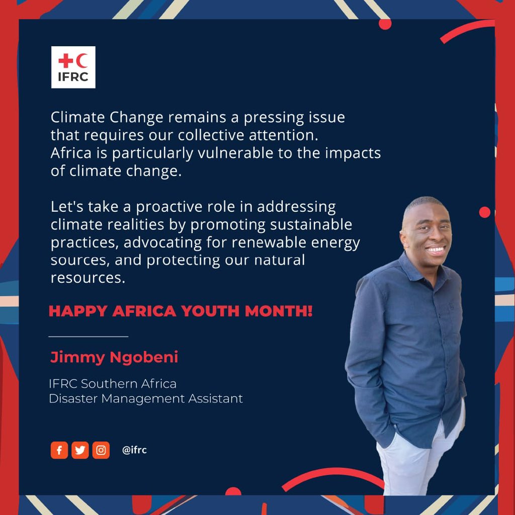 Tshedi_Sibande's tweet photo. I also want to give a big shout out to my fellow youth in the secretariat who have taken time to participate in this Africa Youth Month. 

Your presence in every department is a true reflection of our collective belief in investing in the youth #IFRCSouthernAFR . https://t.co/BL294rXZN9