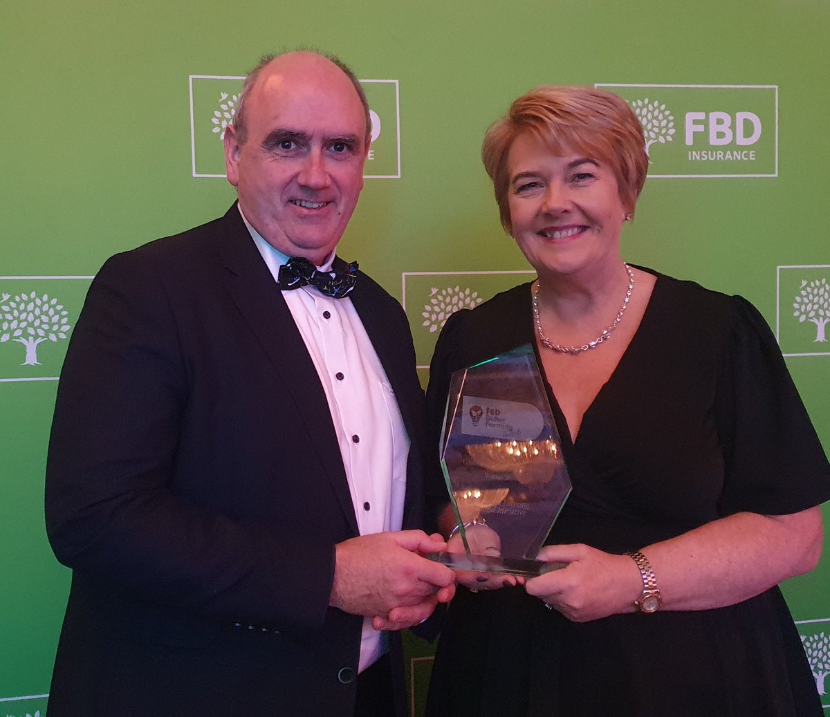 Delighted to accept this #BetterFarming  award @Better_Farming @fbd_ie on behalf of all the great staff, people, farmers and stakeholders including @agriculture_ie who make #Socialfarming so unique, special and innovative @McConalogue @martinhaydon1 @pippa_hackett @leitrimdevco
