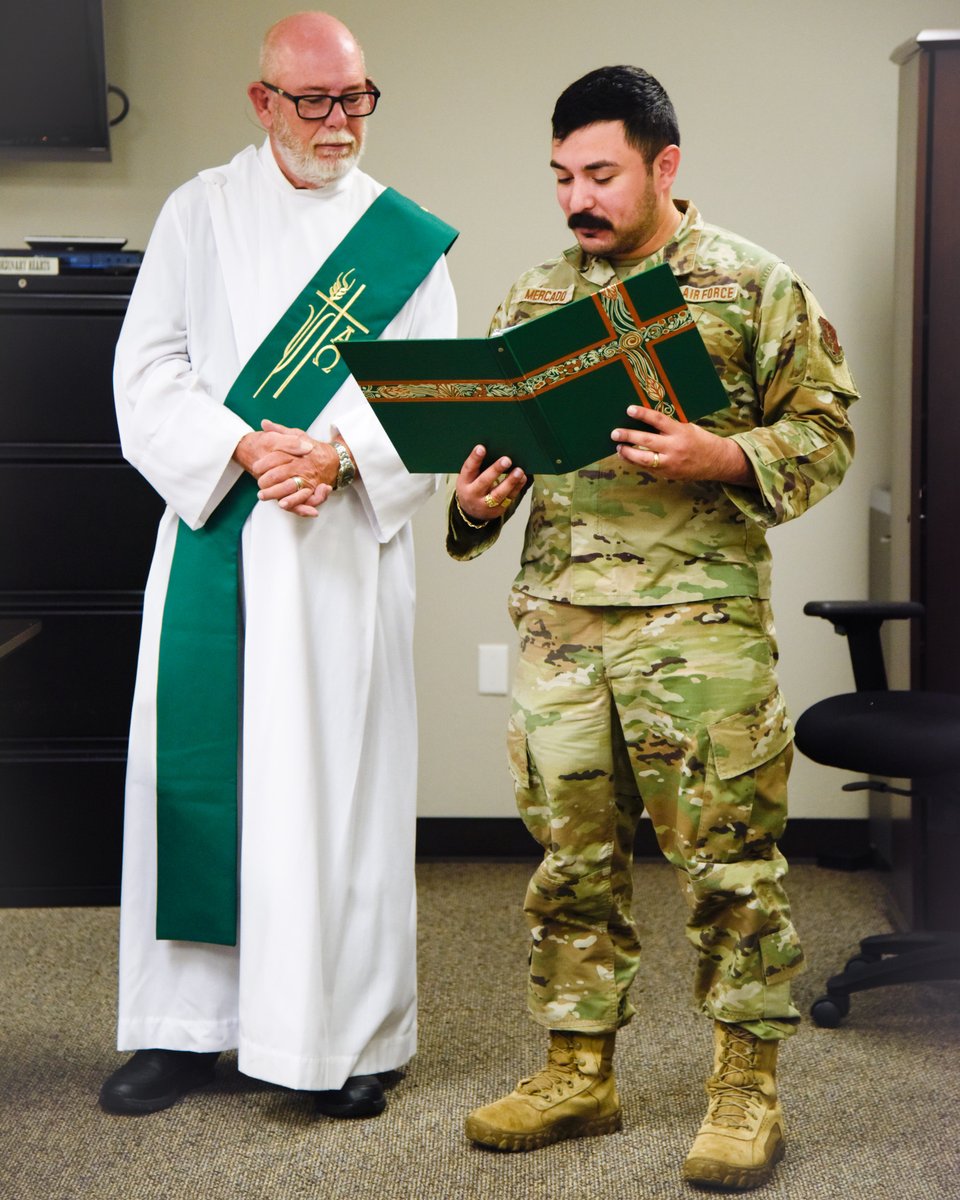 Tech Sgt. Enrique Mercado, chaplain assistant, 147th Attack Wing, Texas Air National Guard, started his career as a Security Forces member before answering the call to serve in a different role. Read the full story here: dividshub.net/news/457222/de…
