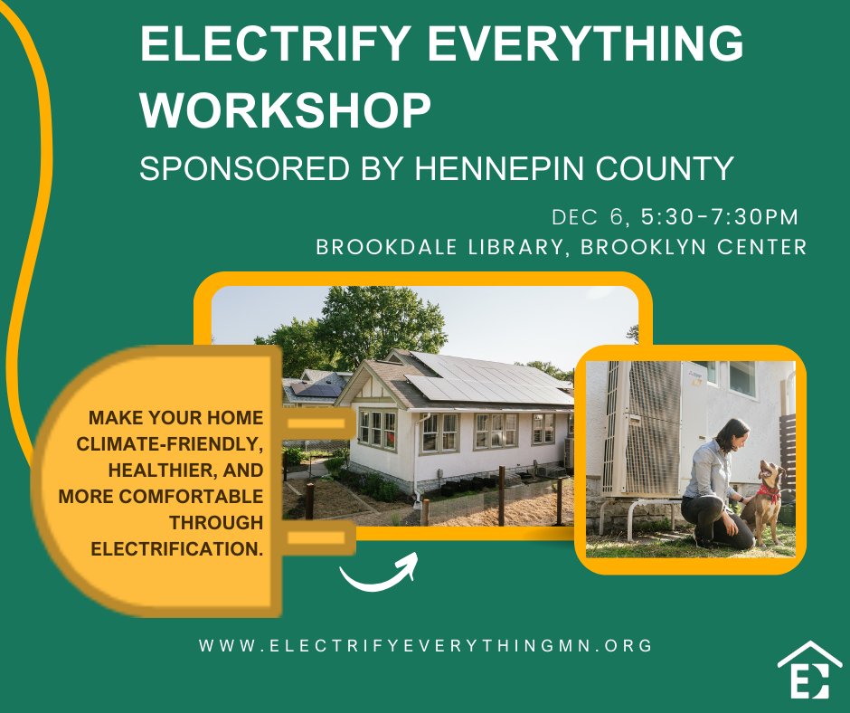 Learn how to make your home more climate friendly, healthy, and comfortable by switching your appliances from natural gas to electric. Plus, meet qualified contractors who can help you start a project. Register at eventbrite.com/e/electrify-ev… #ElectrifyEverything #ClimateAction