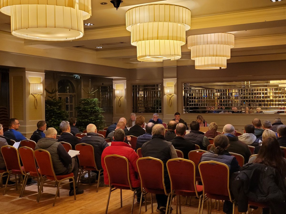 A big thanks to all our clubs &amp; guest speakers who attended this evening's #BordnanÒg AGM for 2023 in <a href="/lawlorshotel/">Lawlors Hotel</a> as we reflected on another busy &amp; successful season, thanks to everyone for the help, support &amp; co-operation during what was a hectic season 👍👏🏑🏐⚪🔵 #GAA