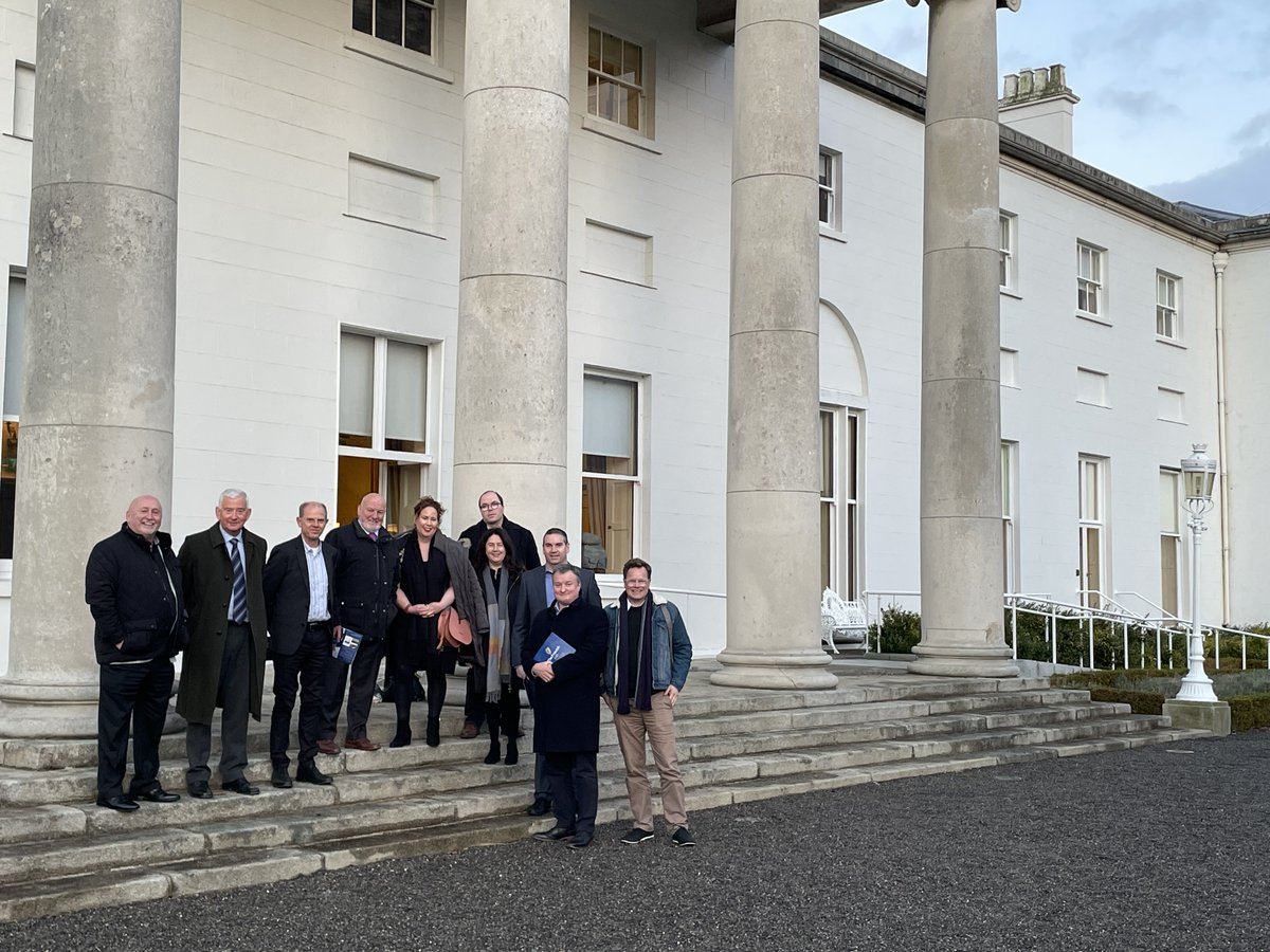 .@MaynoothUni colleagues including those from @MaynoothHist @library_MU & @Linda__Connolly pictured at Áras an Uachtaráin attending the launch of Machnamh 100, vols 1&2 by @PresidentIRL
