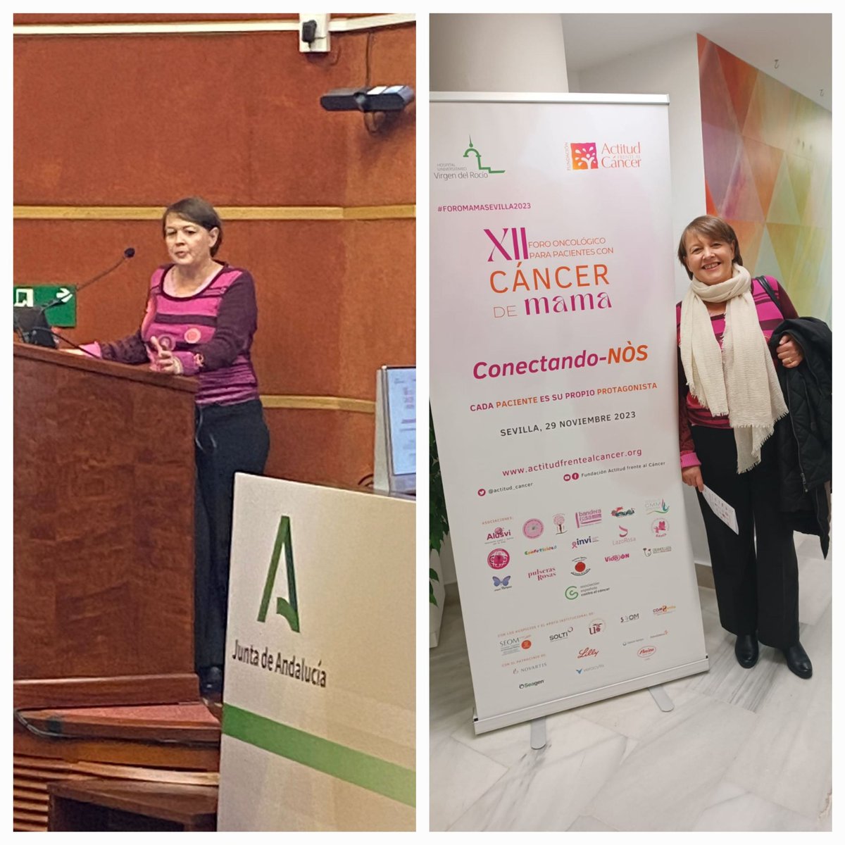 CMMetastasico's tweet photo. 👉Más imágenes del XII Foro oncológico para pacientes con #CáncerMama en #Sevilla. Encantadas de haber estado.💚💛💙🩷 #MásInvestigaciónParaMásVida https://t.co/LApOFKm0Py