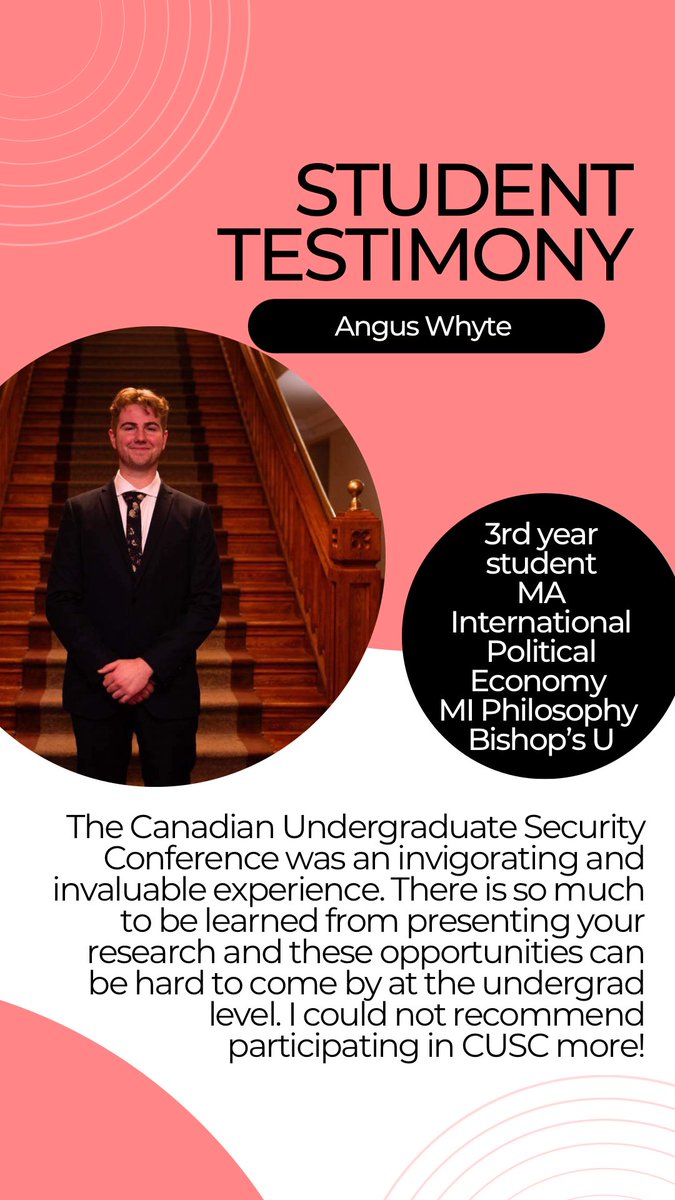 QUSConference's tweet photo. Still hesitating to apply? Read these student testimonies from last year’s panelists!

Vous hésitez toujours à soumettre votre résumé? Voici des témoignages des étudiants qui ont présenté leur recherche l’année dernière! https://t.co/enb7PaKHFr