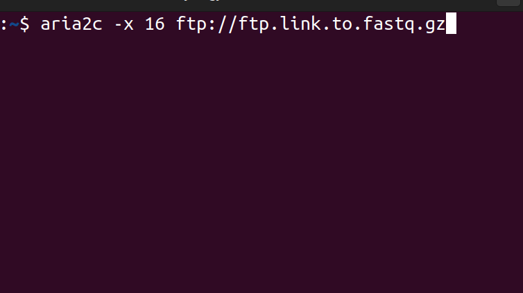 Sanbomics's tweet photo. There is only one way (I know) to robustly download raw sequence data from GEO/SRA/ENA. 

fastq-dump, fastrq-dump, fastq-dl, wget, etc are very slow even if separate files are downloaded in parallel.

Instead, aria2c can be used to dl files with multiple connections. (1/2). https://t.co/YYQG1qBVeJ