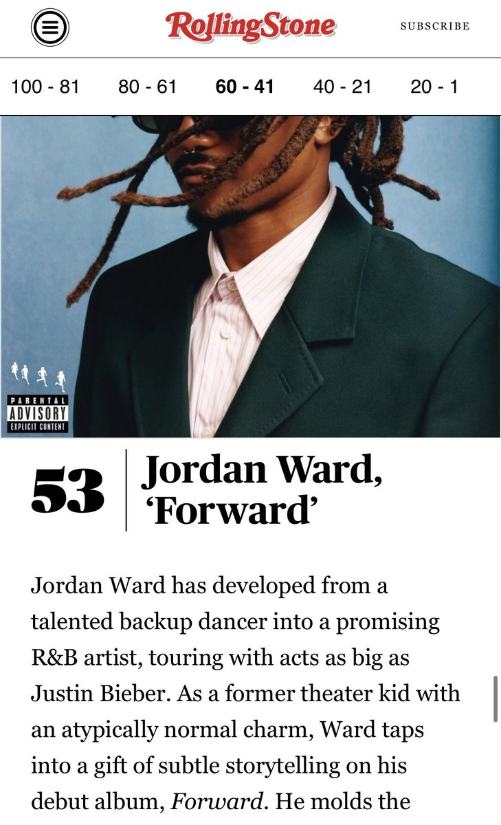 FORWARD #53 🙏🏾💚thank you @RollingStone rollingstone.com/music/music-li…