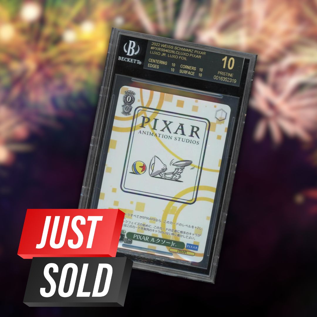 RareCandy's tweet image. Just Sold on Rare Candy's Shop!
BGS Black Label 10 2022 Weiss Schwarz Pixar Luxo Jr. 
Sold for $1,500!
Visit the High-end Collectibles Collection and submit offers to help@rarecandy.com

bit.ly/3uLlecR

#Pokemon #Weiss #PromoCards #PokemonCollector