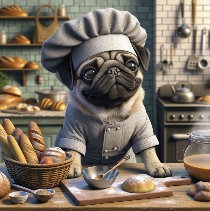 poogs_sol's tweet photo. 🧁🐾 Meet our Pug Baker! 🍞🐶

Every biscuit and cake is made with a sprinkle of love and a dash of pug charm. Isn't he just the cutest little baker? 🥧💕 #PugLife #PugChef #pugs https://t.co/KNVtaQVWRL