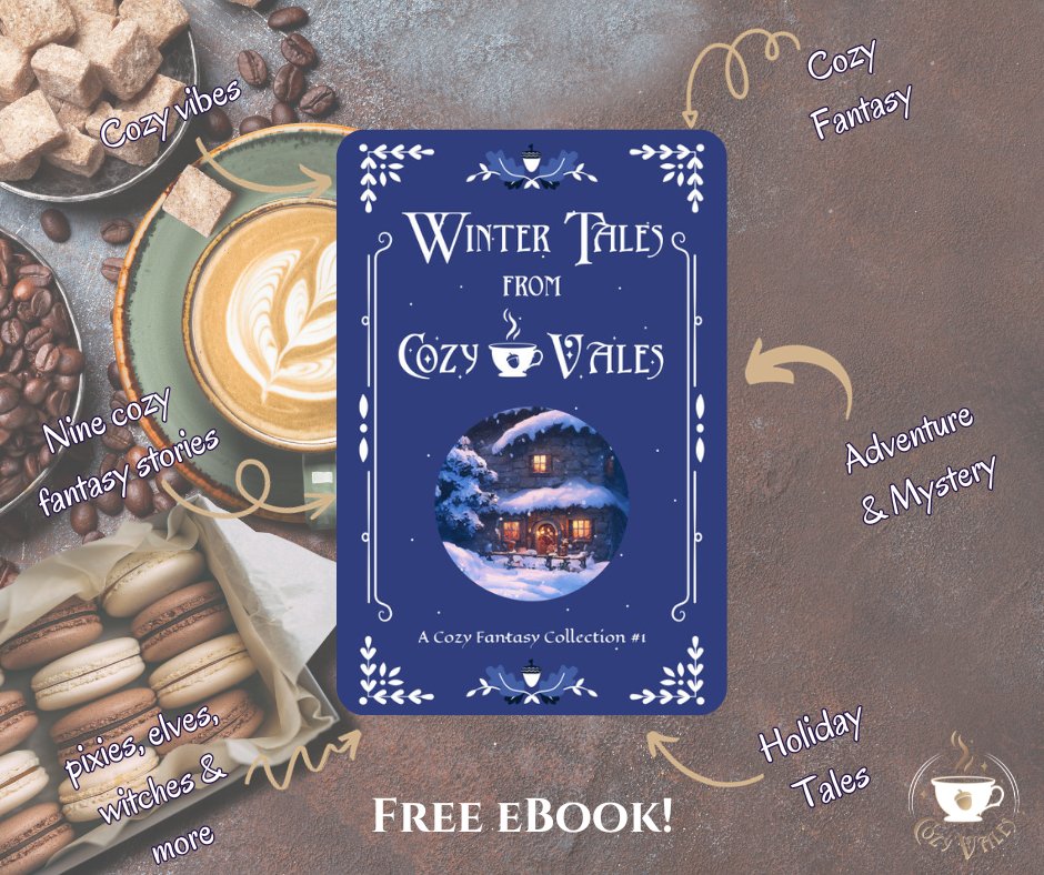 Cassandra Stirling (@casscstirling) on Twitter photo Our first cozy fantasy anthology has launched! The eBook is free, so download a copy, grab a hot drink, your favorite fuzzy slippers, and curl up to immerse yourself in the world of Cozy Vales. 
Find your copy here: rfr.bz/t8qgcgx.
#cozyfantasy #cozybooks Our first cozy fantasy anthology has launched! The eBook is free, so download a copy, grab a hot drink, your favorite fuzzy slippers, and curl up to immerse yourself in the world of Cozy Vales. 
Find your copy here: rfr.bz/t8qgcgx.
#cozyfantasy #cozybooks