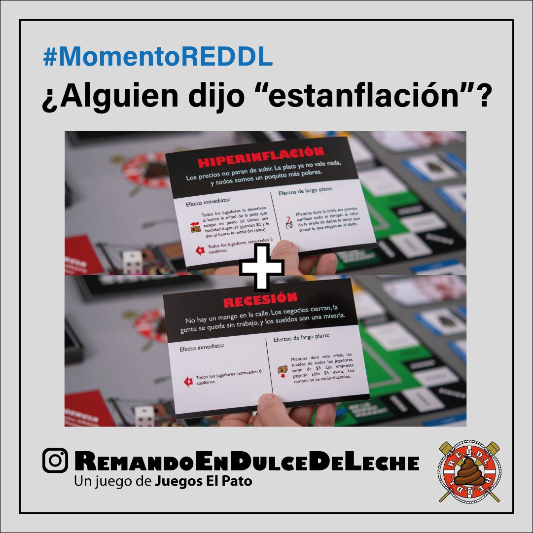 Remando_REDDL's tweet photo. El #REDDL es más que un juego: es un simulador de la vida en Argentina.
¡Compralo y entrenate para hacerle frente a los bolonquis que nos depara el país!
#RemandoEnDulceDeLeche #Estanflación #Crisis #Juego #JuegosDeMesa #Argentina https://t.co/lYaBQ9GF49