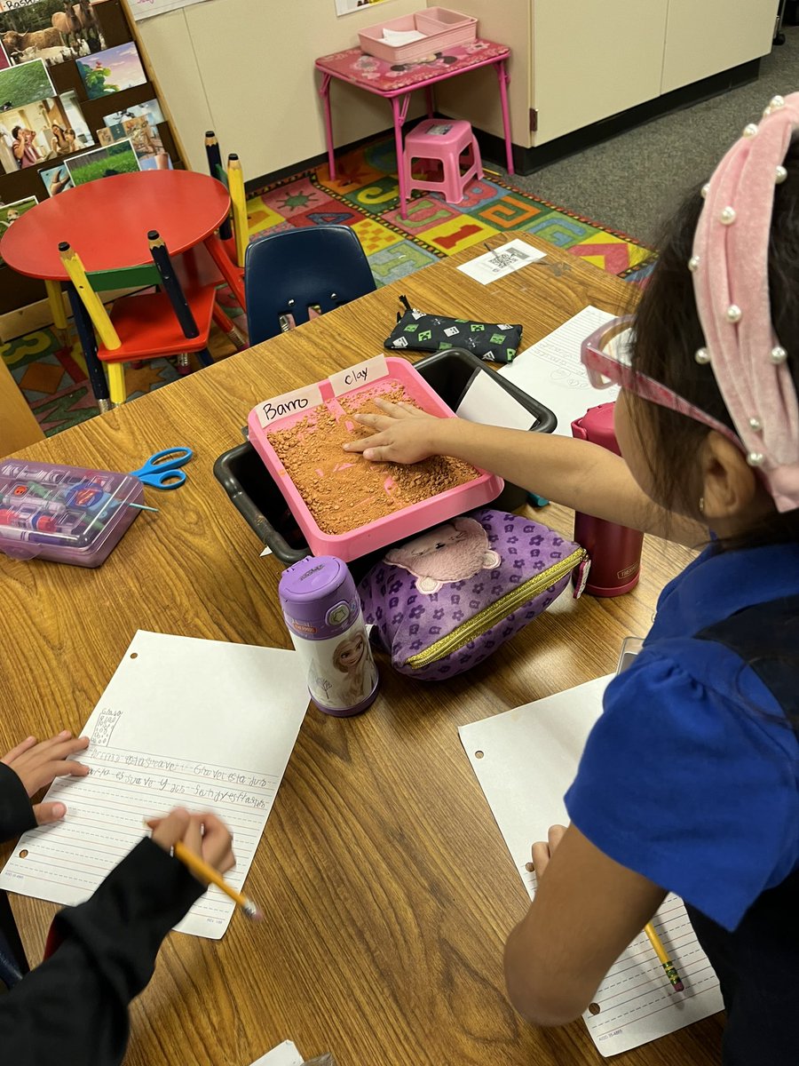 ms_morgado's tweet photo. ¡Explorando los diferentes tipos de suelos! 😊 Los estudiantes están anotando las diferentes texturas, colores, y tamaños de los suelos. https://t.co/NnCoaW4NCO