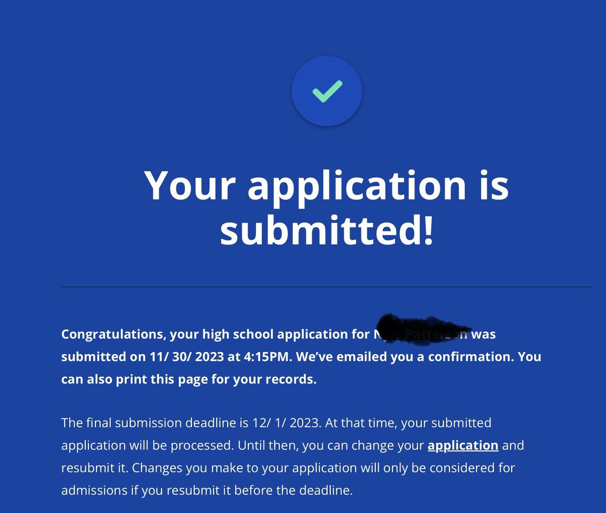 Last time I submitted a NYC public high school application was 12 yrs ago I had anxiety then as I do now having just submitted another app for my youngest Much hasn’t changed & it’s disheartening @NYCEDC