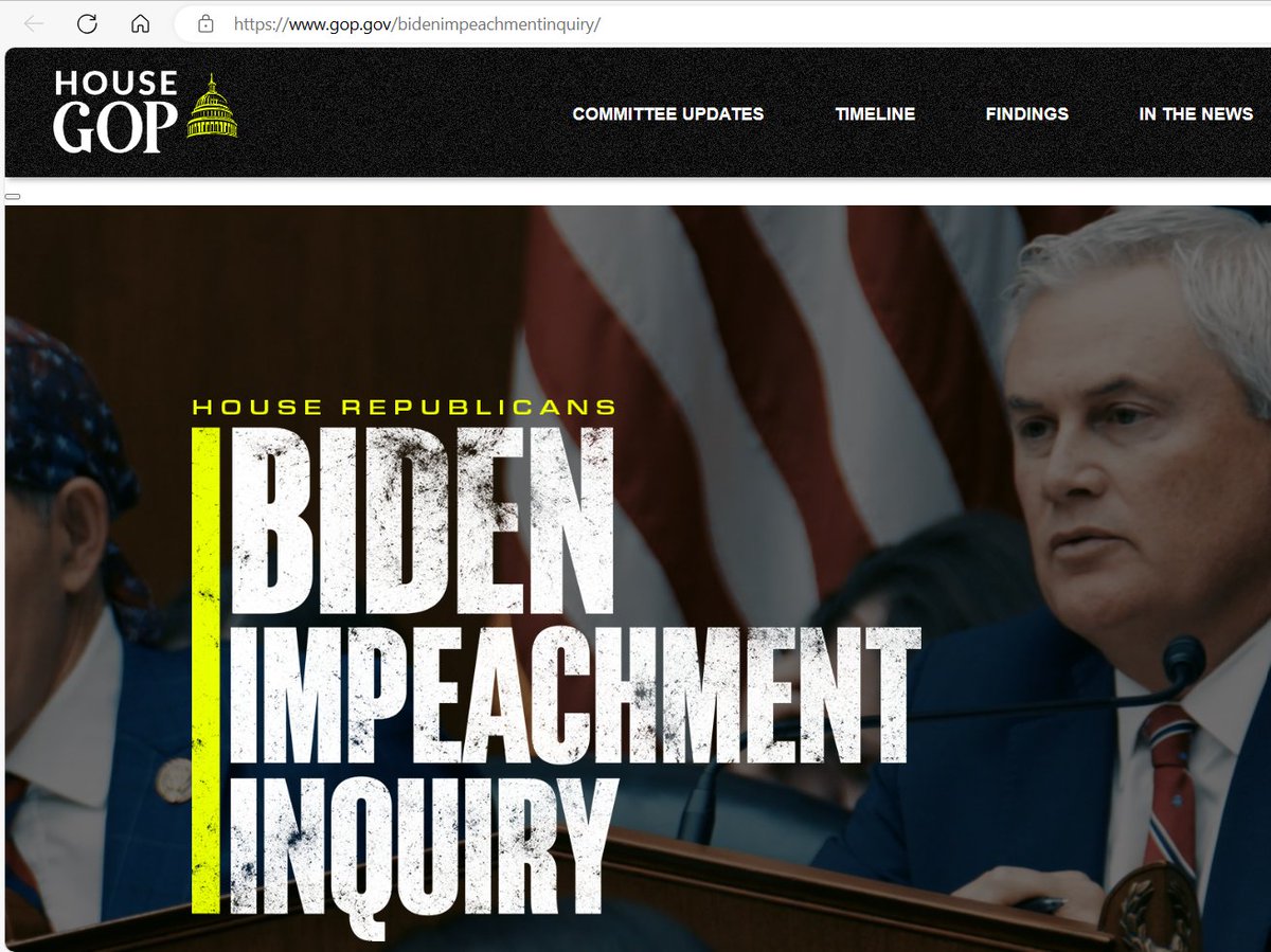 #BidenImpeachmentWebsite 

@HouseGOP shows the evidence! 

#ImpeachBidenNOW
Link: gop.gov/bidenimpeachme…
