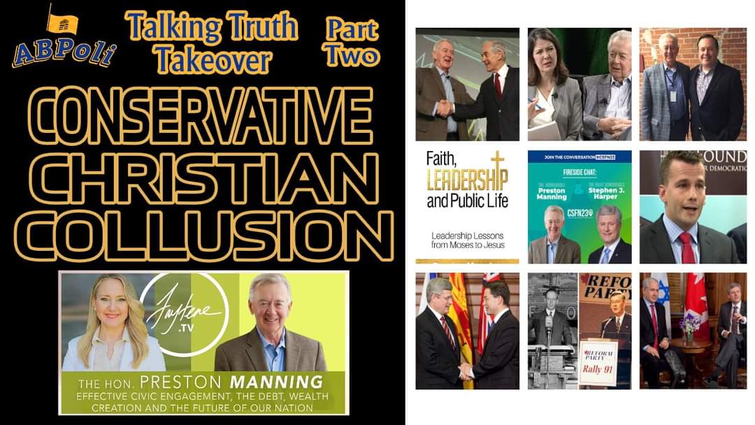 Hey y'all we're pleased to confirm the #Premier of our #abpoli @ADCTalkingTruth takeover Part Two is set for tonight. Join us as we're #TalkingTruth on #Conservative #Christian #Collusion starting at 6pm MST youtube.com/live/HloP87dHs… #ableg #Alberta