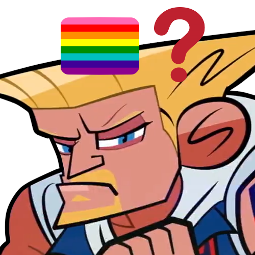 「Why is Guile looking at us like that 」|Chouのイラスト