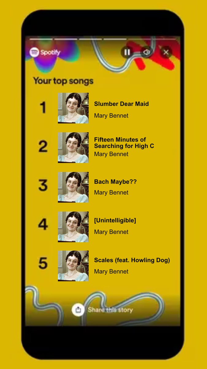 Spotify, let the other young ladies have time to exhibit!