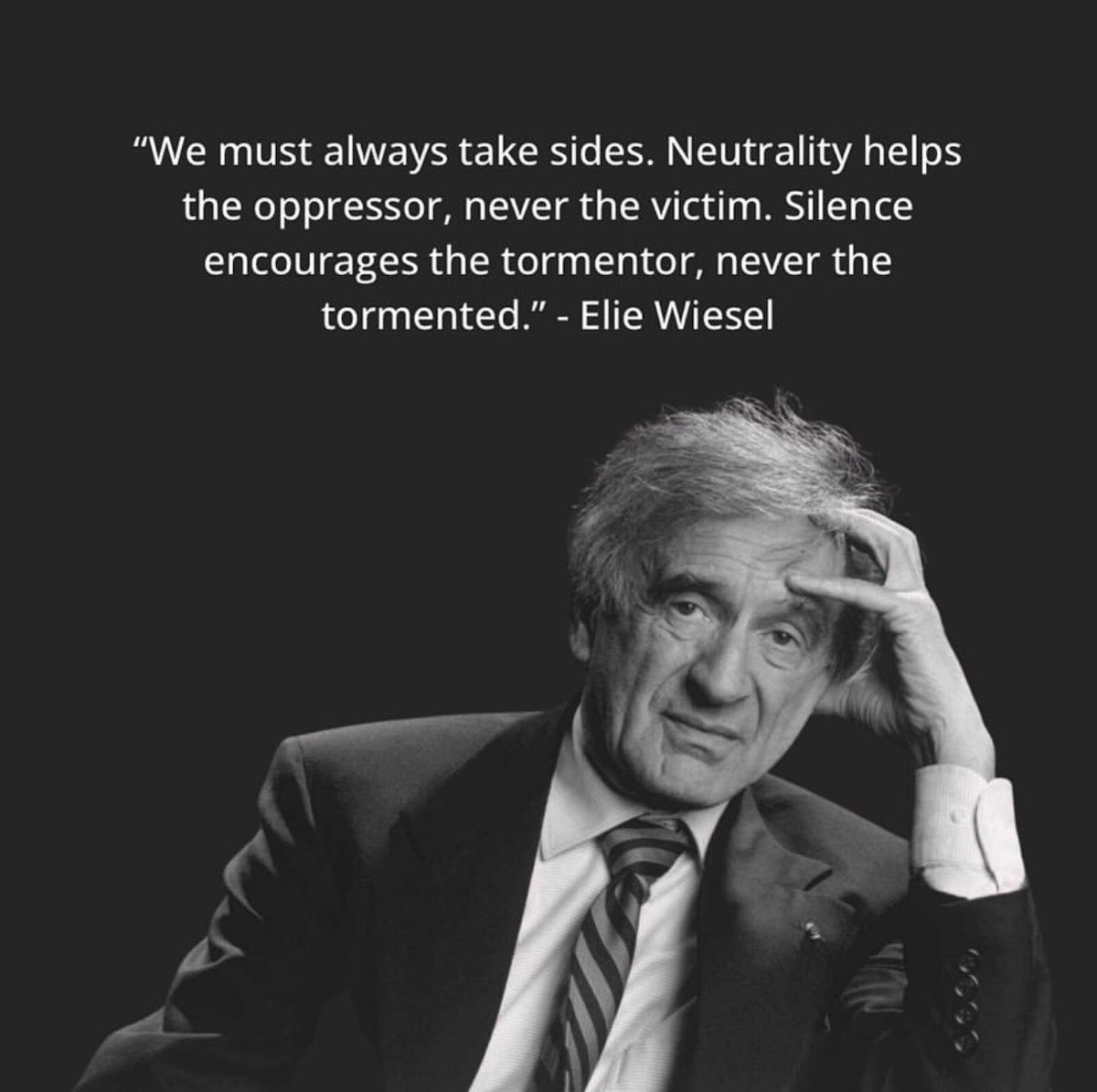 The wisdom of #EllieWiesel. #wisdom #holocaustsurvivor