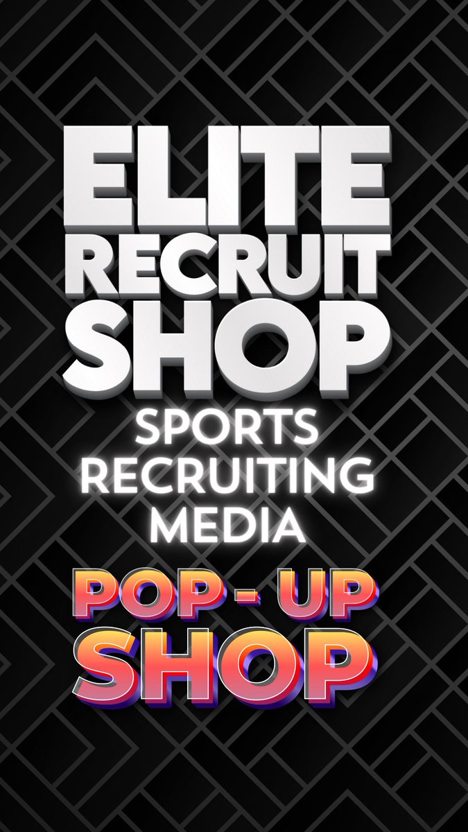 🚨Calling all athletes! !🚨

eliterecruitpopupshop.com

⬆️ Check out our POP-UP SHOP and get recruiting graphics customized JUST FOR YOU! Let coaches know where they can see you play!

#collegerecruiting #girlsacademy  #MLSNextFest #ECNLTN #gacalifornia #mlsnext #ECNL