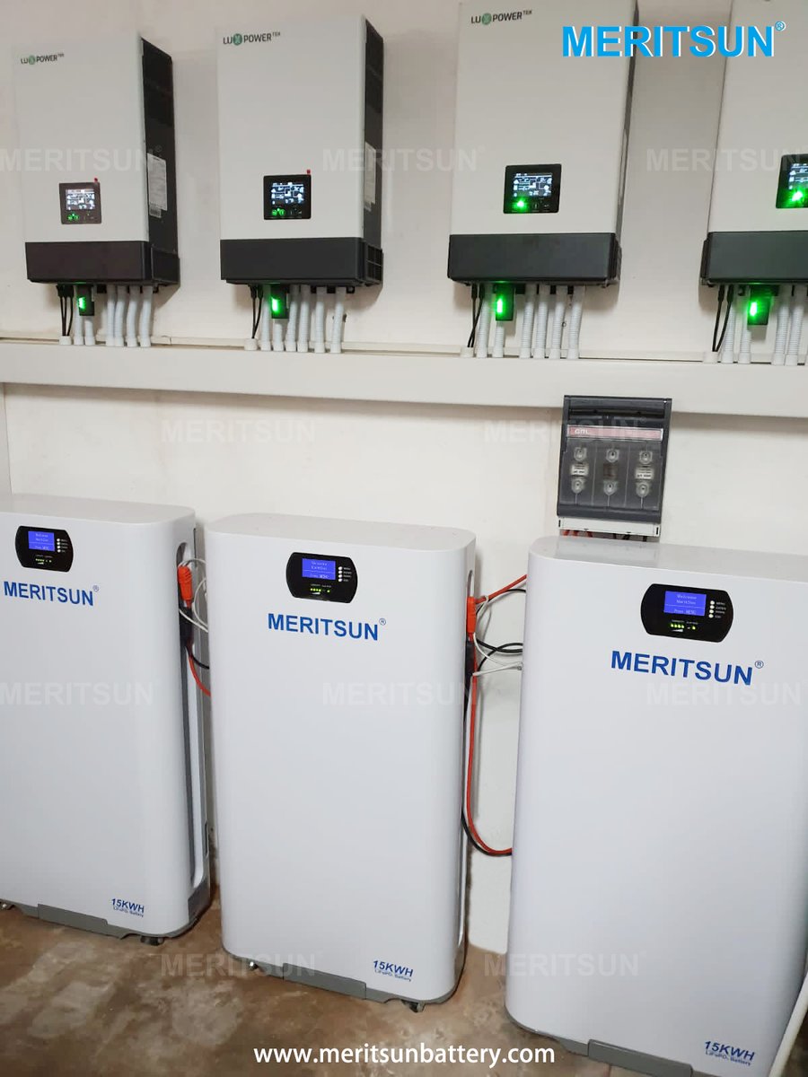 MeritSun Powerwall Installation Case
🔋 15kWh Energy Storage | 🔄 48v15kwh MeritSun Solar Battery + 45kw LUX Inverters
Learn More: meritsunbattery.com/en/product-p77…
#SolarHouse #meritsun #battery #energysotrgae #solarpower #powerwall #batterypack #batteryinstallation