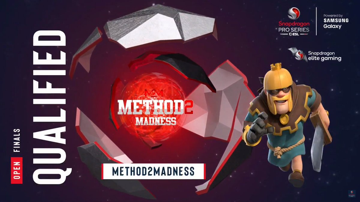 ESLClashofClans's tweet image. We are happy that @M2M_Coc will be a part of the Challenge Phase with some of the OGs of NA Clash:

@LordKirk1, @staymus_lmg, @boone_ssg, @DragBatGod 

They scored an impressive 14 stars in their last war to qualify! 🤩

#SnapdragonProSeries | @CoCEsports