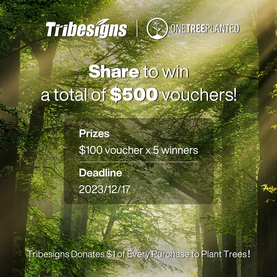 Tribesigns's tweet photo. 🌲 We are excited to introduce our newest lucky draw event: https://t.co/m7H4CBVwWv

⏰ Deadline: 2023/12/17

🎁 Prizes:
$100 voucher x 5 winners

🧨5 winners will be announced before Dec. 22nd through an IG story.
.
#tribesigns #furniture #tree #plant #treeplant #giveaway #gift https://t.co/ZaNFfod0ll