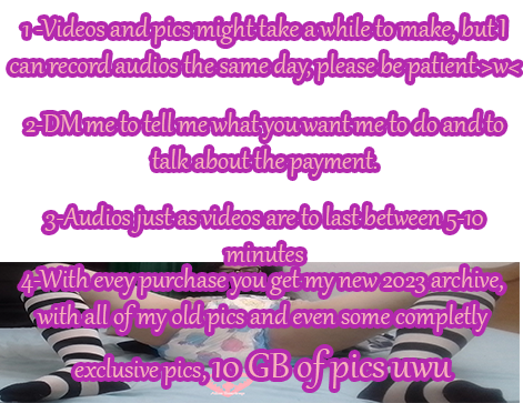 My discounts are back once again, just as an extra gift from me to you uwu this time I will run it until<a href="/tag/femboy"class="tags"><span>#femboy</span></a><a href="/tag/nsfwtwt"class="tags"><span>#nsfwtwt</span></a><a href="/tag/abdldiaper"class="tags"><span>#abdldiaper</span></a><a href="/tag/feetpicsforsale"class="tags"><span>#feetpicsforsale</span></a>