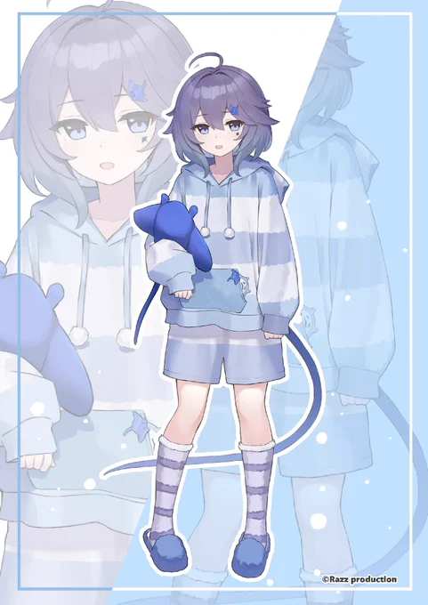 海里えいなさんの立ち絵を描かせて頂きました!よろしくお願いします