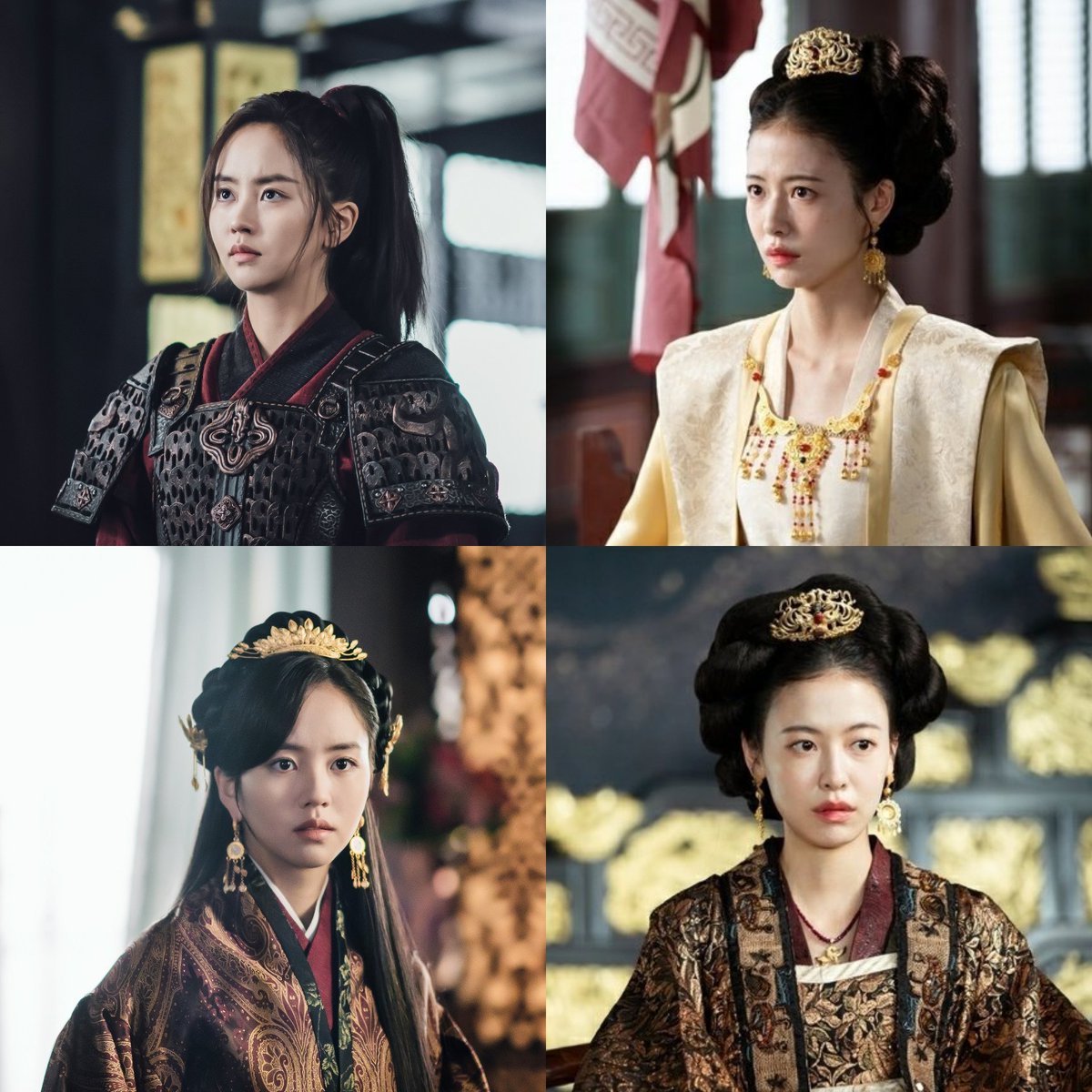 bestie as a warrior princess and evil crown princess.