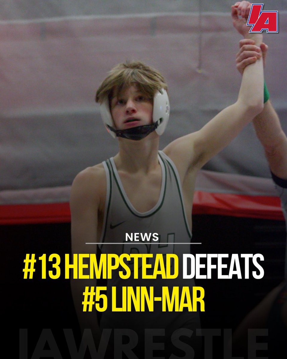 The Mustangs pick up a huge win on the road 👀 

The dual went to criteria, where Dubuque Hempstead won in total match points 49-45.

#IAwrestle #iahswr