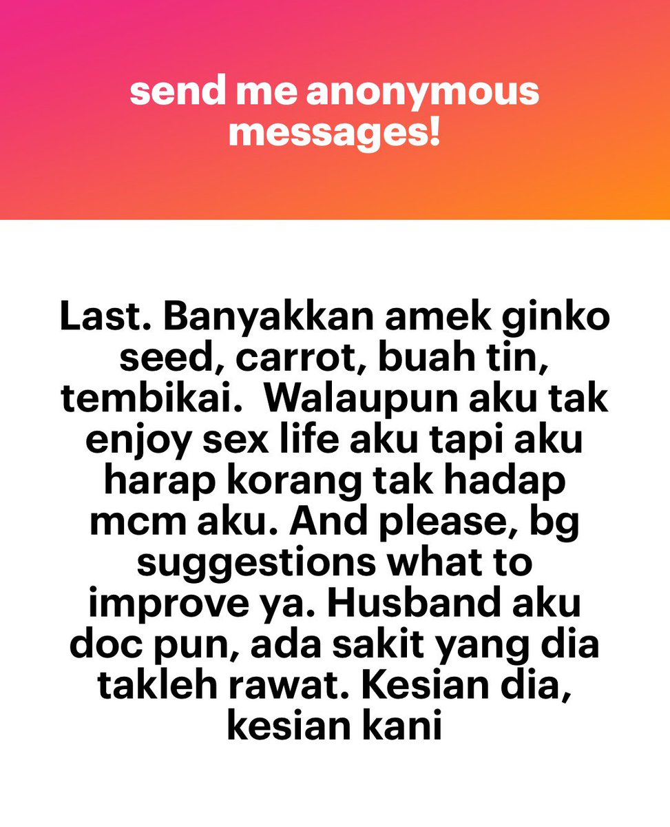 meinmokhtar's tweet photo. Tips naik kan libido perempuan dari wife doktor sakit puan. Semoga dipermudahkan anon. https://t.co/lJFJ4XGsct