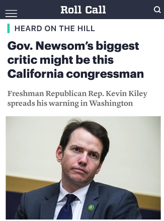 KevinKileyCA's tweet photo. Newsom has sent his top aide to run against me for re-election. You can help me fight back here: https://t.co/2aZfzWWYvM https://t.co/jYllTzmRBO