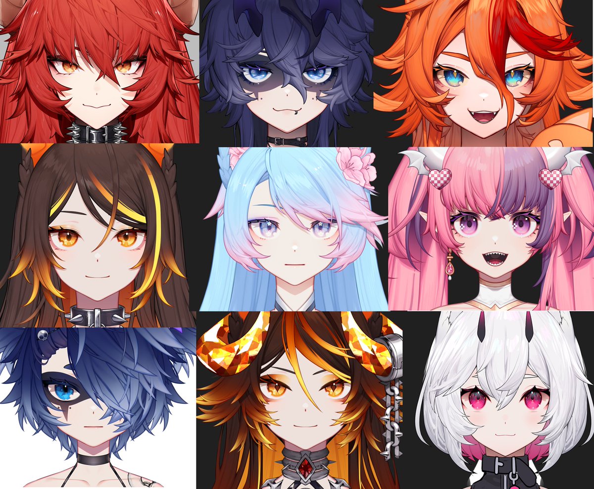 ✦ Nanoless (@nanoless_) on Twitter photo Wanted to "Flex" my models faces! 👉👈I try as much to not have the same face issue as possible.
#vtuber Wanted to "Flex" my models faces! 👉👈I try as much to not have the same face issue as possible.
#vtuber