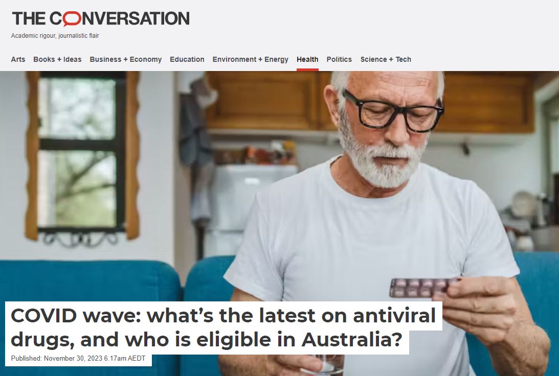 Advanced Pharmacy Australia (@adphaau) on Twitter photo Another excellent article in <a href="/ConversationEDU/">The Conversation - Australia + New Zealand</a> co-authored by Jessica Pace FANZCAP, Chair of our NSW Branch + SHPA Fellow! Read the article here, exploring the effectiveness of COVID antivirals against new variants → theconversation.com/covid-wave-wha…... 🗞️ Another excellent article in <a href="/ConversationEDU/">The Conversation - Australia + New Zealand</a> co-authored by Jessica Pace FANZCAP, Chair of our NSW Branch + SHPA Fellow! Read the article here, exploring the effectiveness of COVID antivirals against new variants → theconversation.com/covid-wave-wha…... 🗞️