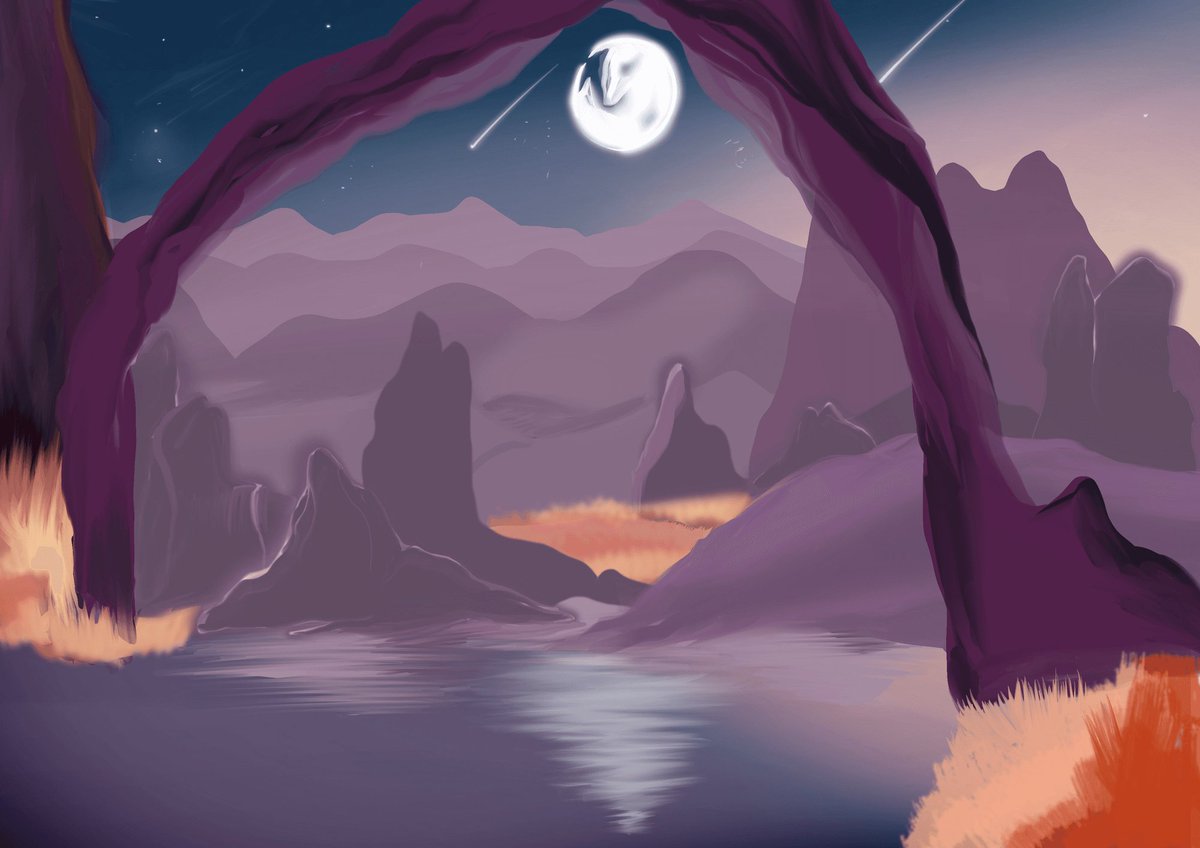 Surreal landscape called "Moonlit", available for 0.04ETH <a href="/opensea/">OpenSea</a>
opensea.io/assets/ethereu…
#openseanft #NFTs #ethereum #art #