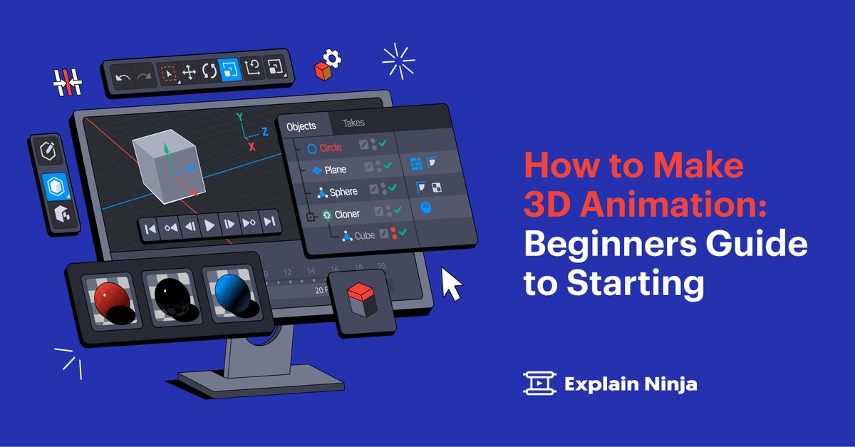 explain_ninja's tweet image. Suppose you want to create unique cartoons or realistic #videogames or understand what #3D #animation is. 

In that case, this material will be a real treasure trove of information and valuable advice prepared by our team 👉bit.ly/46El840.