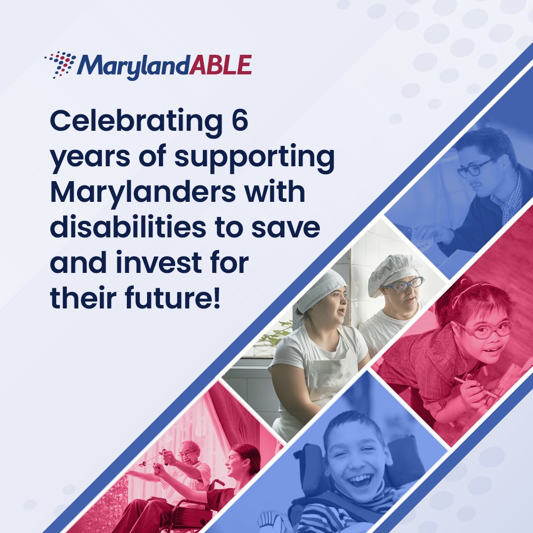 CASHMD's tweet photo. 6 years. Over 5,900 beneficiaries. Over $73.3 million in account savings &amp; investments. Congratulations to @MarylandABLE on 6 years of assisting Marylanders with disabilities &amp; their families in saving to maintain health, independence, &amp; quality of life. #ABLEtoSave https://t.co/7Ue2oh4TYB