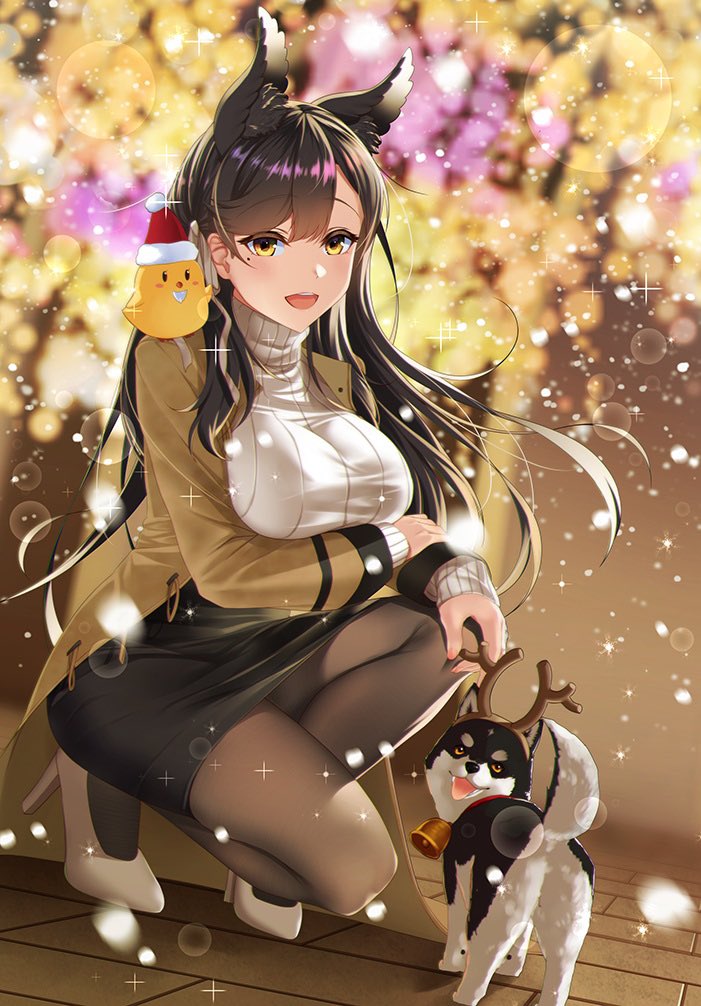 愛宕(アズールレーン) 「12月!今年もあと一ヶ月!」|鍵山/Clave イラストレーターのイラスト