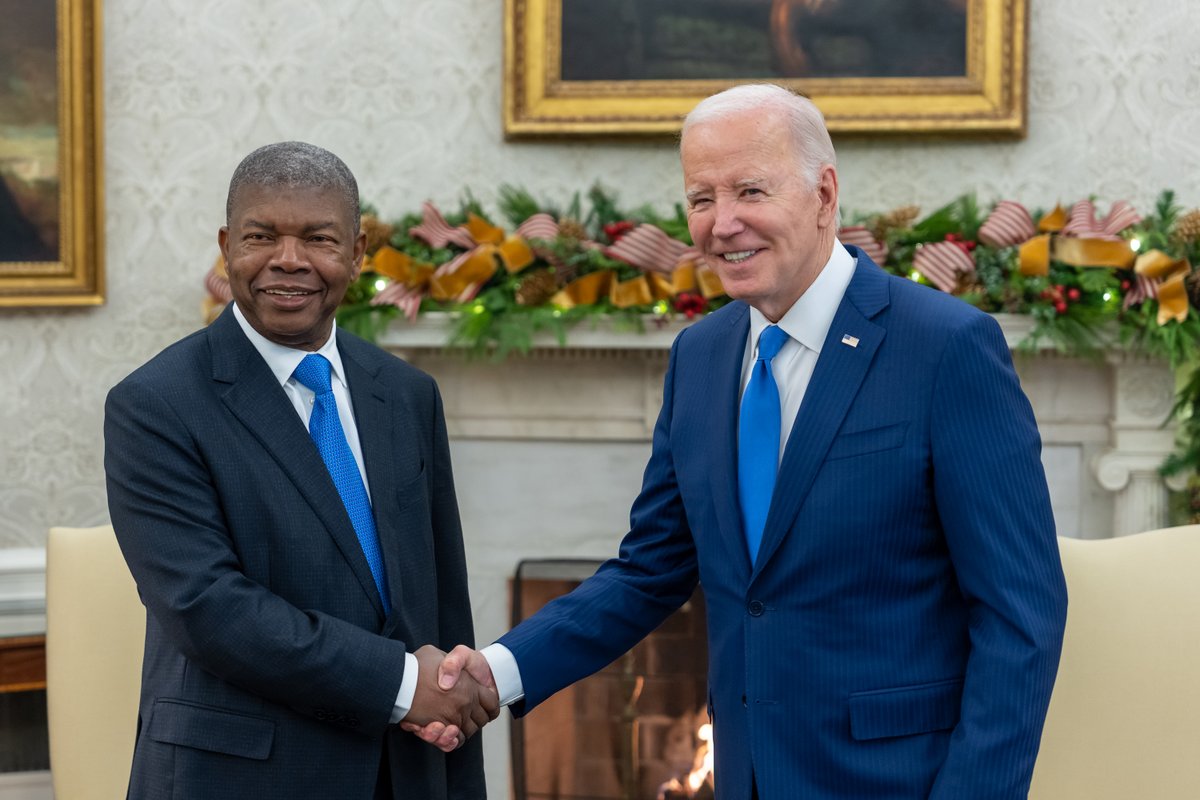 I was proud to welcome Angolan President João Manuel Gonçalves Lourenço to the White House.
 
In the 30th year of our diplomatic relations, our partnership is more important and impactful than ever, especially with today’s signing of the Artemis Accord.