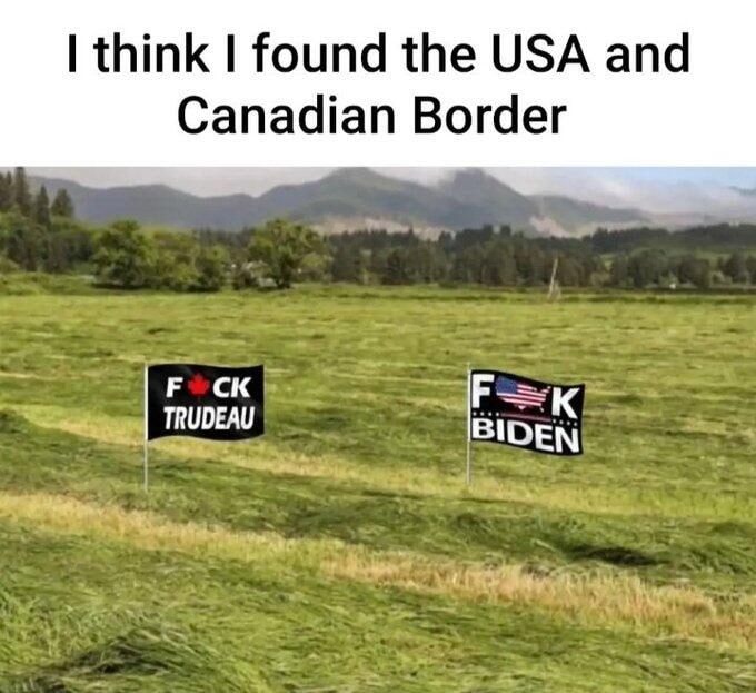 ThePhilPinckney's tweet photo. I think I found the #USA and #Canada border.
#TrudeauMustGo #TrudeauMustResign #TrudeauNationalDisgrace #FJBiden #BidenWorstPresidentEver #BidensAmerica #Biden https://t.co/8Cs9mWNYTu
