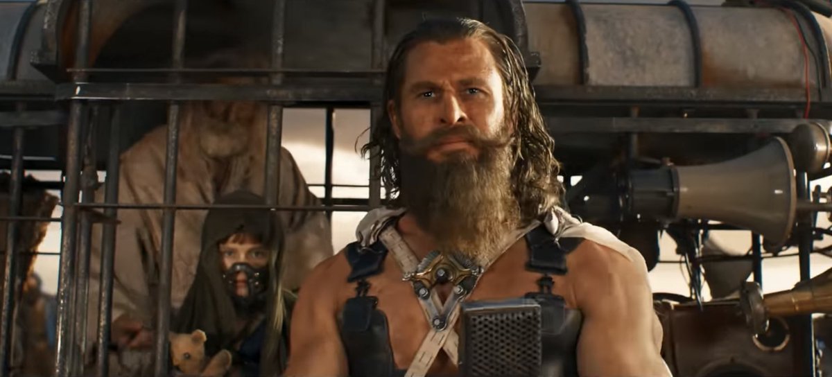 DiscussingFilm's tweet photo. First look at Chris Hemsworth as Dementus in ‘FURIOSA: A MAD MAX SAGA’. https://t.co/mqsfAeRzBK