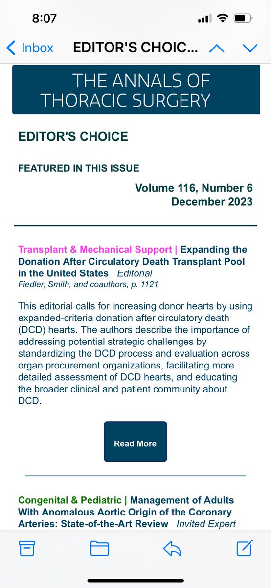 Proud to have our work featured in this issue of @annalsthorsurg 🫀🫀 Cc: @JasonWSmithMD @UCSFCTSurgery @UCSFSurgery @UCSFHospitals