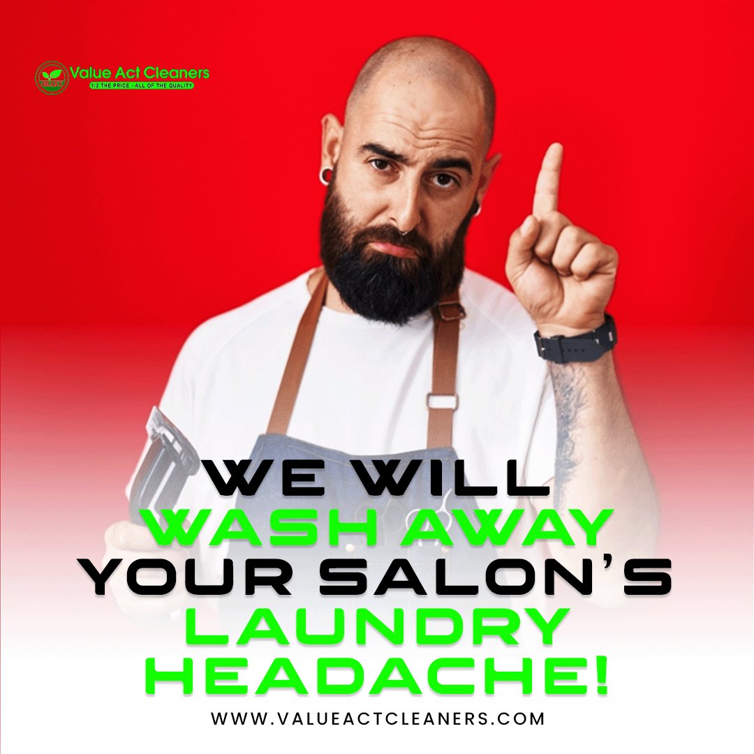 valueact_'s tweet photo. Our reliable laundry services ensure that your salon aprons are not just clean but also maintained carefully.

Book a service or partner with us today!

For more information, visit our website https://t.co/LalMSOwlql

#valueactcleaners #salon #spa #gym #officecleaning https://t.co/EZuRdgkZaA